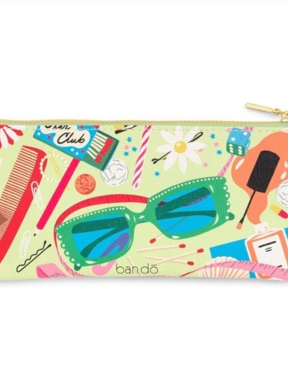 Ban.dō Get it Together “Junk Drawer” leatherette pencil pouch NWT